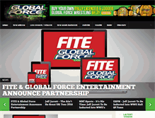 Tablet Screenshot of globalforcewrestling.com